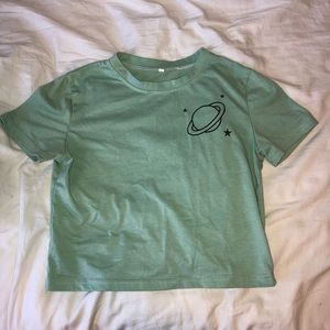 Planet crop top